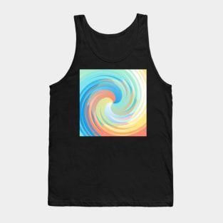 Swirl of  Colorful Triangles Tank Top